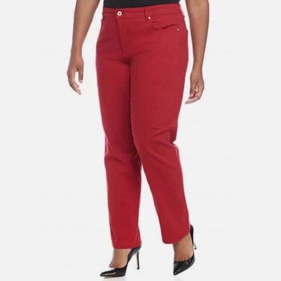 BANDOLINO MANDI ROSE COLORED PLUS JEANS 18WS GUC - Picture 1 of 11